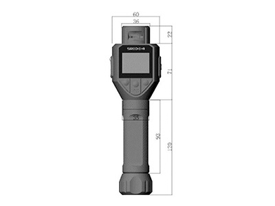 Portable trace explosive drug detector