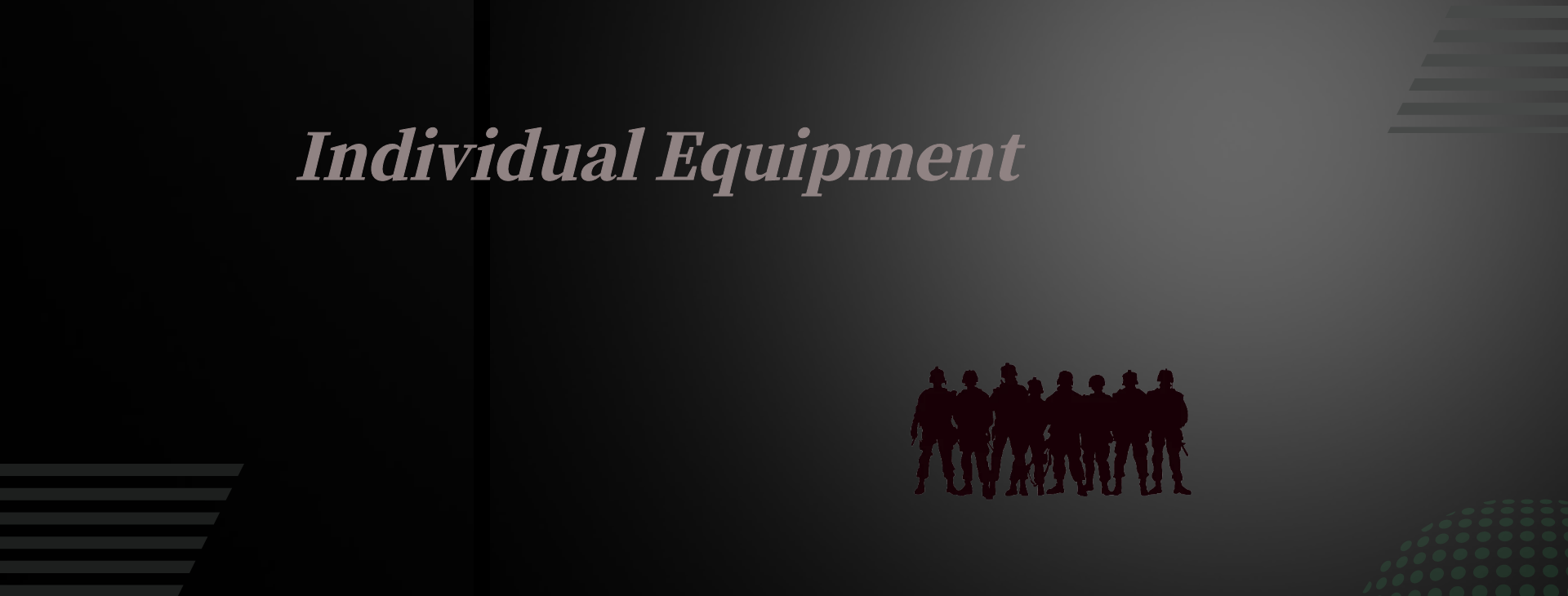 Individual soldier equipment