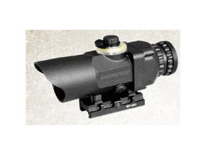 Optical fiber + tritium light illumination prism sight